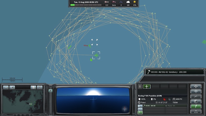 “Sir, that Russian boat has turned on the afterburners!” My weapons officer was getting excited – the Poseidon P-8 had just launched half a dozen Mark 54 torpedoes after a Russian submarine and they were quickly closing. Meanwhile the P-8 was returning to station and busy dropping a web (plotted around the sub) of DICASS Sonobuoys to track the sub in case it should manage to lose all of its chasers (it would not). To the east of the Russian sub lies in wait an Astute class hunter sub – just in case the P-8 failed at its task. Passing over all the action is a squadron of F-35’s on its way to patrol an area to the north. The Russians had been getting feisty in the GIUK gap and it is now NATO’s turn to make a showing of force.